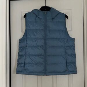 Athleta Light Blue Quilted Vest
